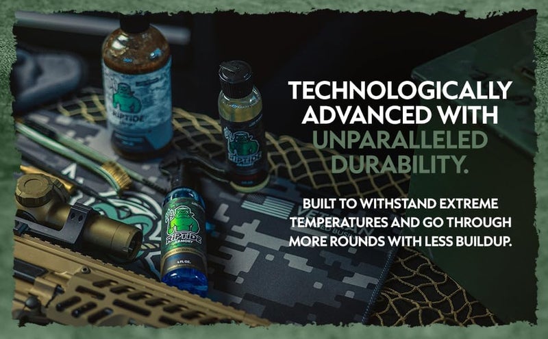 Riptide Armory Advanced Gun Cleaner & CLP+ Graphene 2 Step Kit - Clean, Lube, Protect Long-Lasting Formula - Nano Coat Technology - Veteran Founded & Formulated by Former US Navy Seal - Image 4